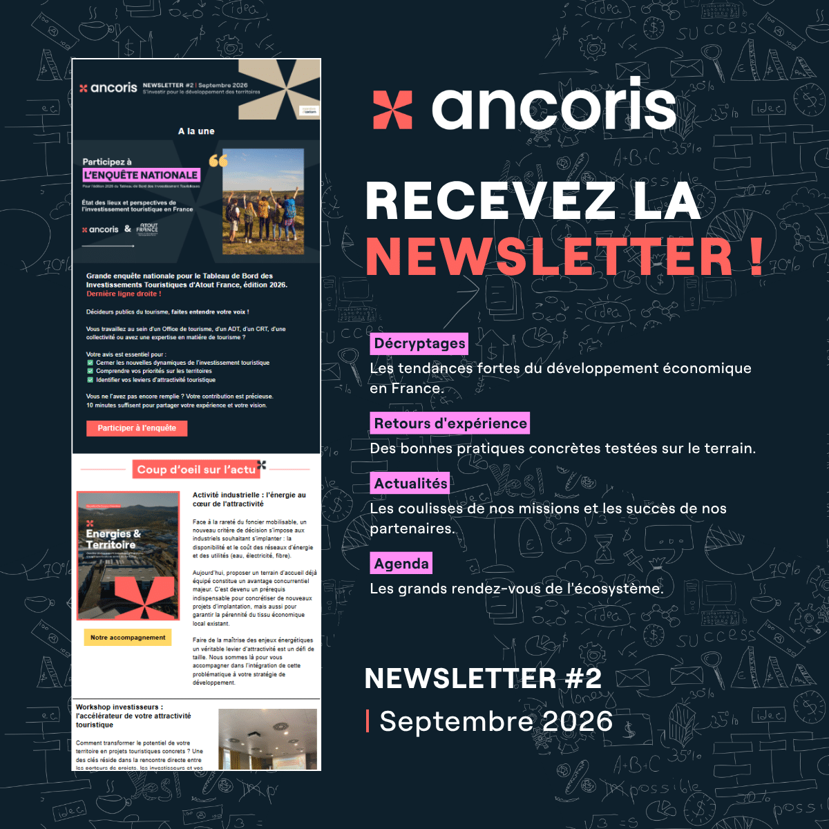 Recevez la newsletter Ancoris